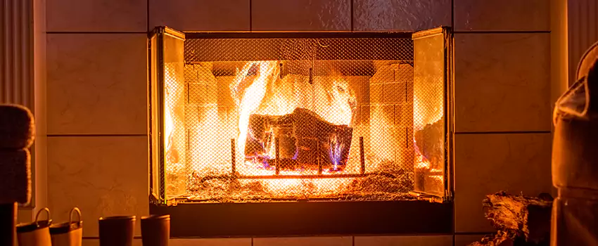 Mendota Hearth Landscape Fireplace Installation in Allen, Texas