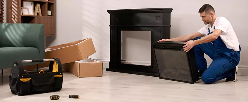 Old Rusted Metal Fireplace Repair And Replacement in Allen, TX